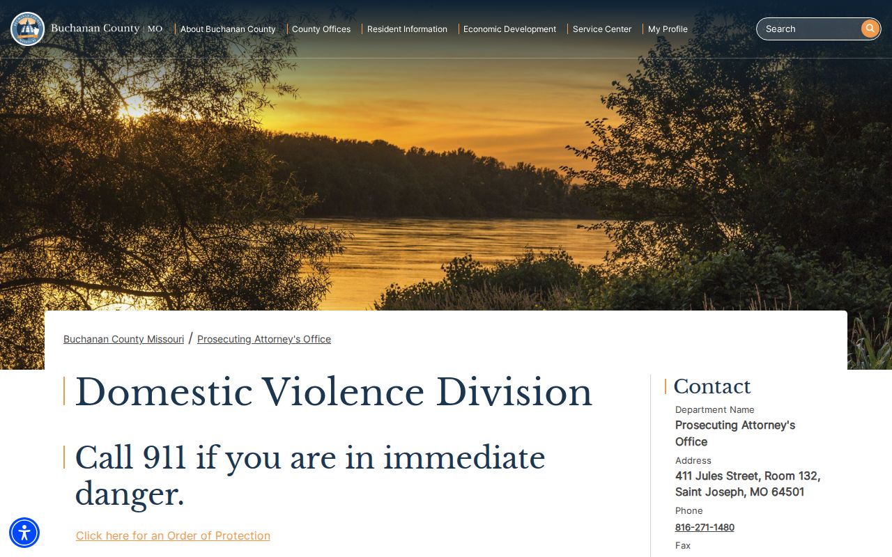 Buchanan County criminal court docket context for the Domestic Violence Division