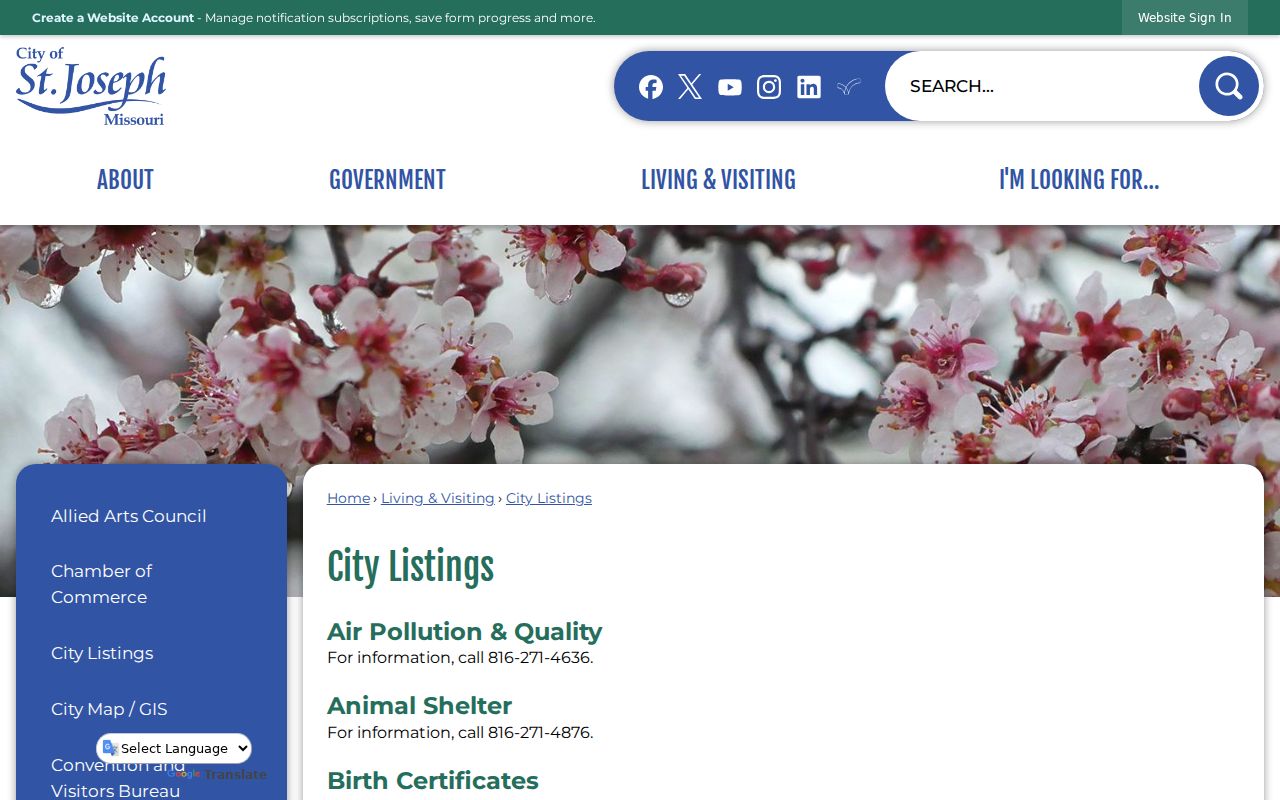 St. Joseph court records city municipal court contact listing